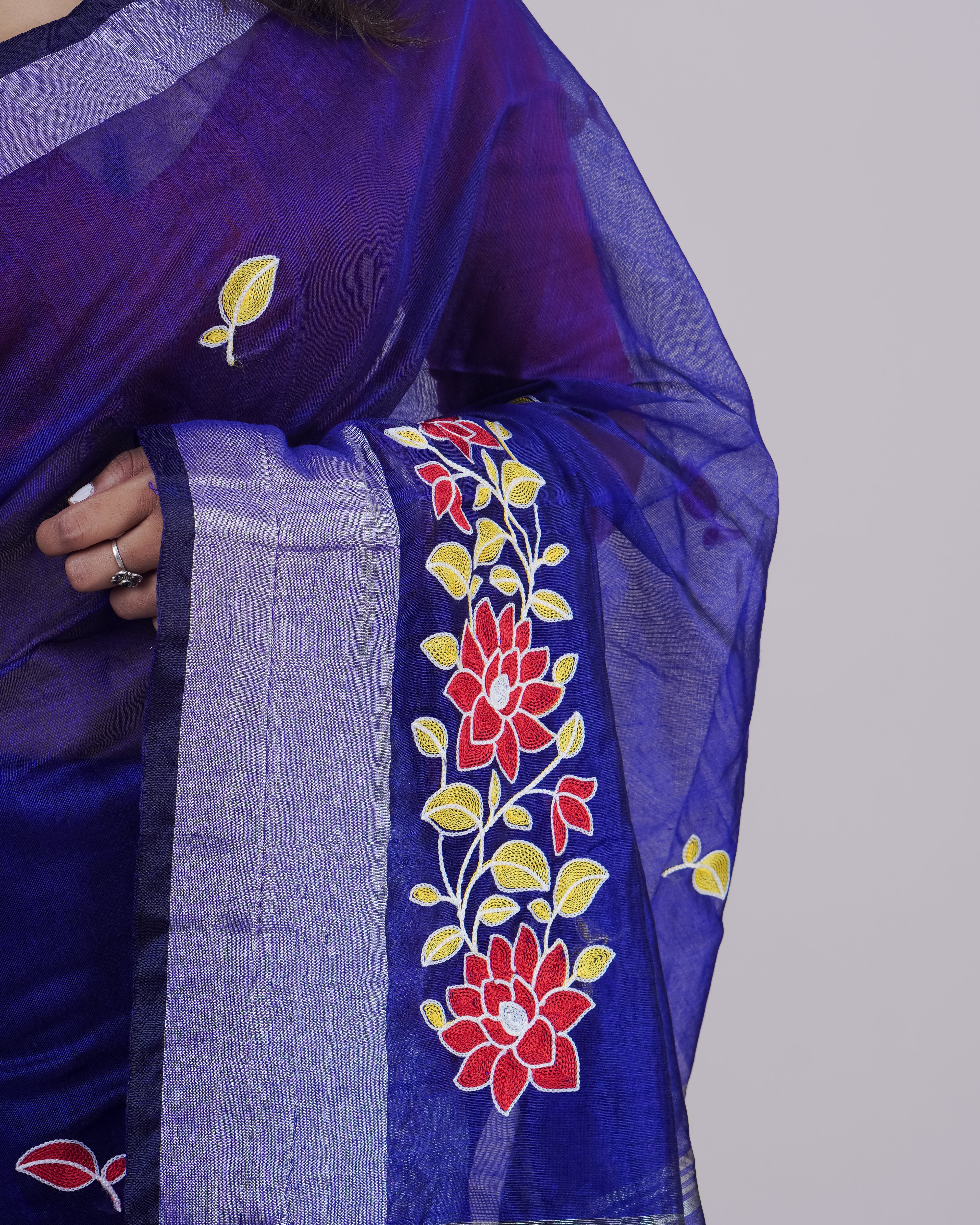 GEETHIKA BLUE KHADI