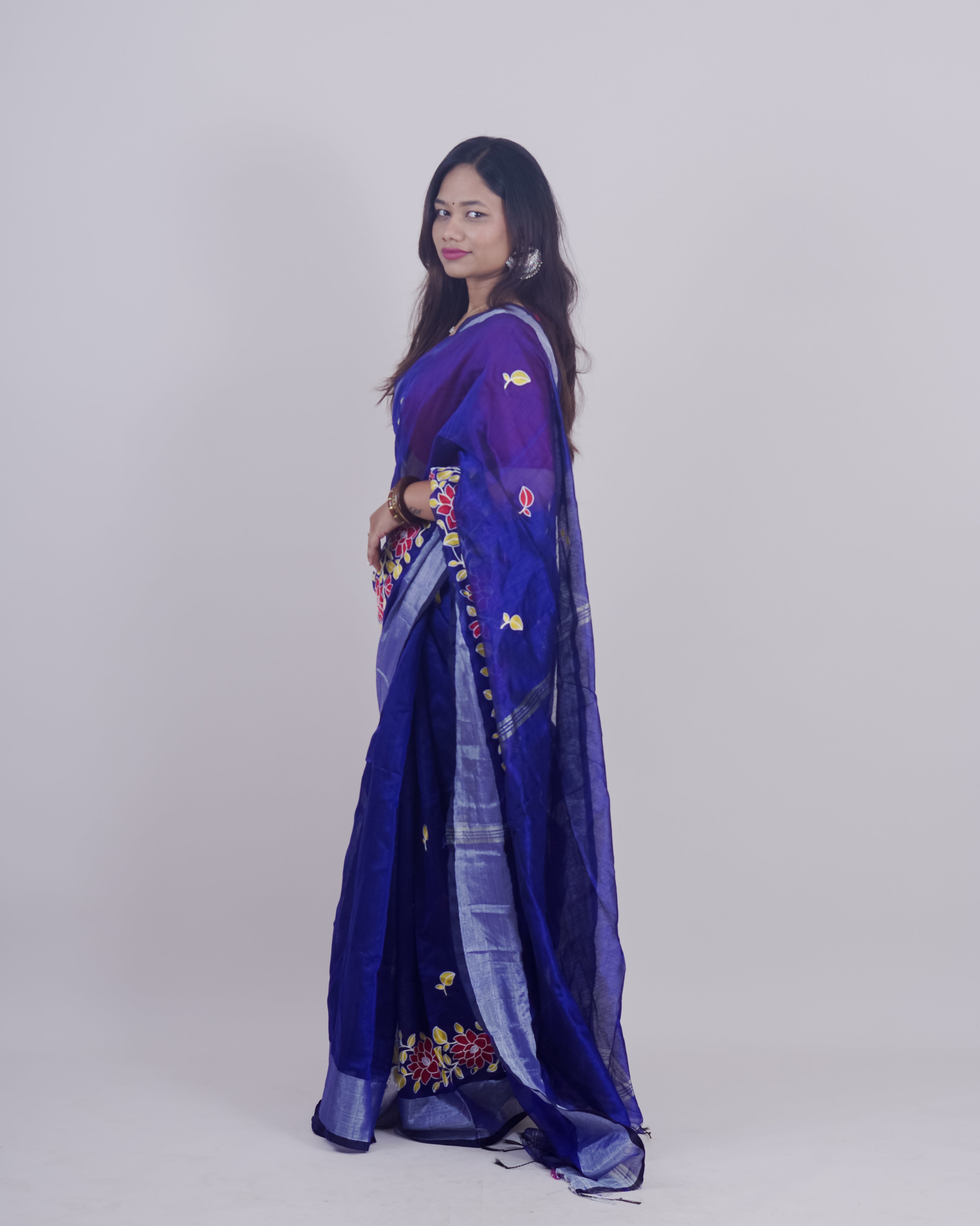 GEETHIKA BLUE KHADI