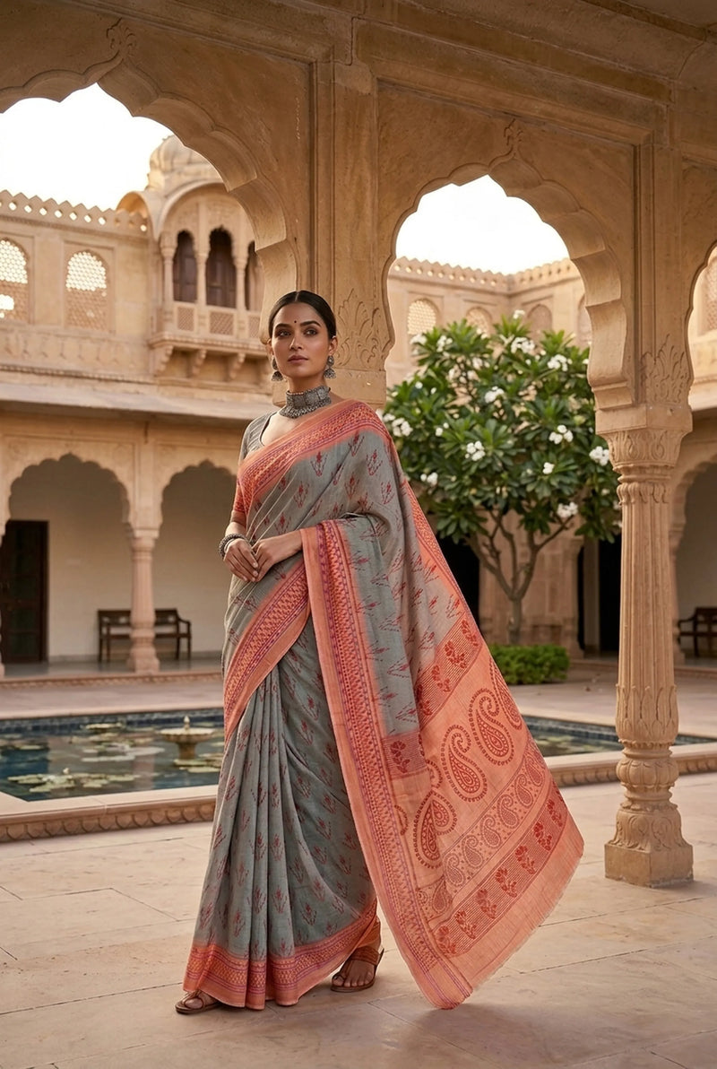 Seethala Cotton Saree