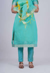 Jhanaki Green Chanderi Suit