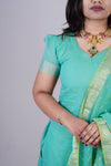 Jhanaki Green Chanderi Suit