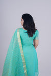 Jhanaki Green Chanderi Suit