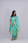Jhanaki Green Chanderi Suit