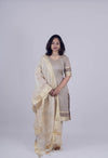 Jhanaki Grey Chanderi Suit