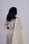 Jhanaki Grey Chanderi Suit