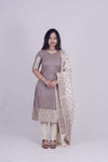 Jhanaki Ash Chanderi Suit