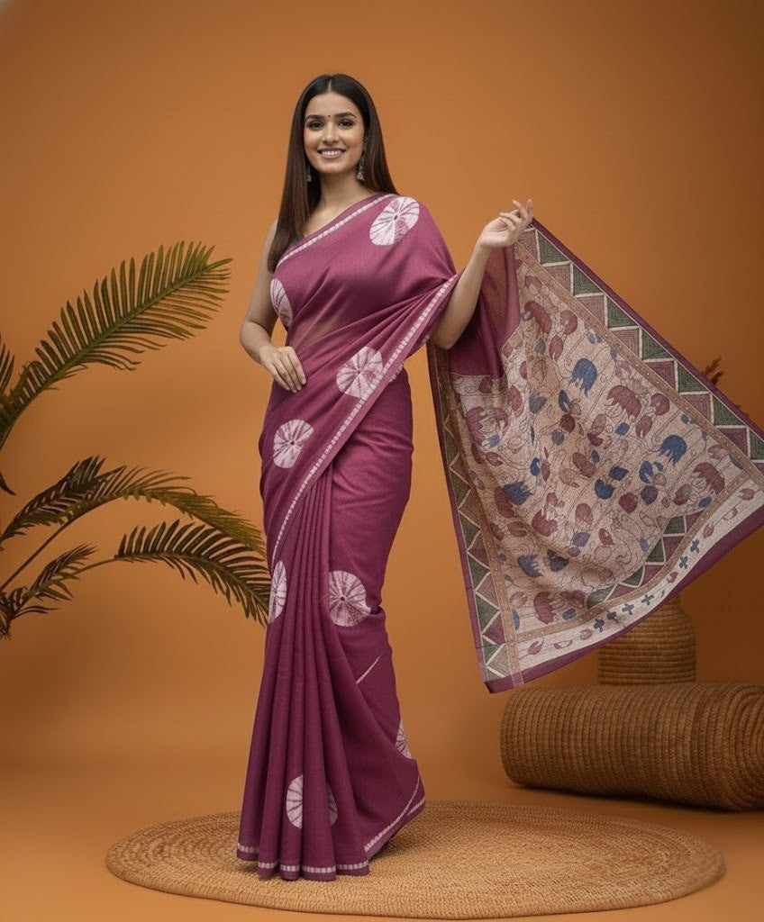 Pranavi Lenin Saree laaki