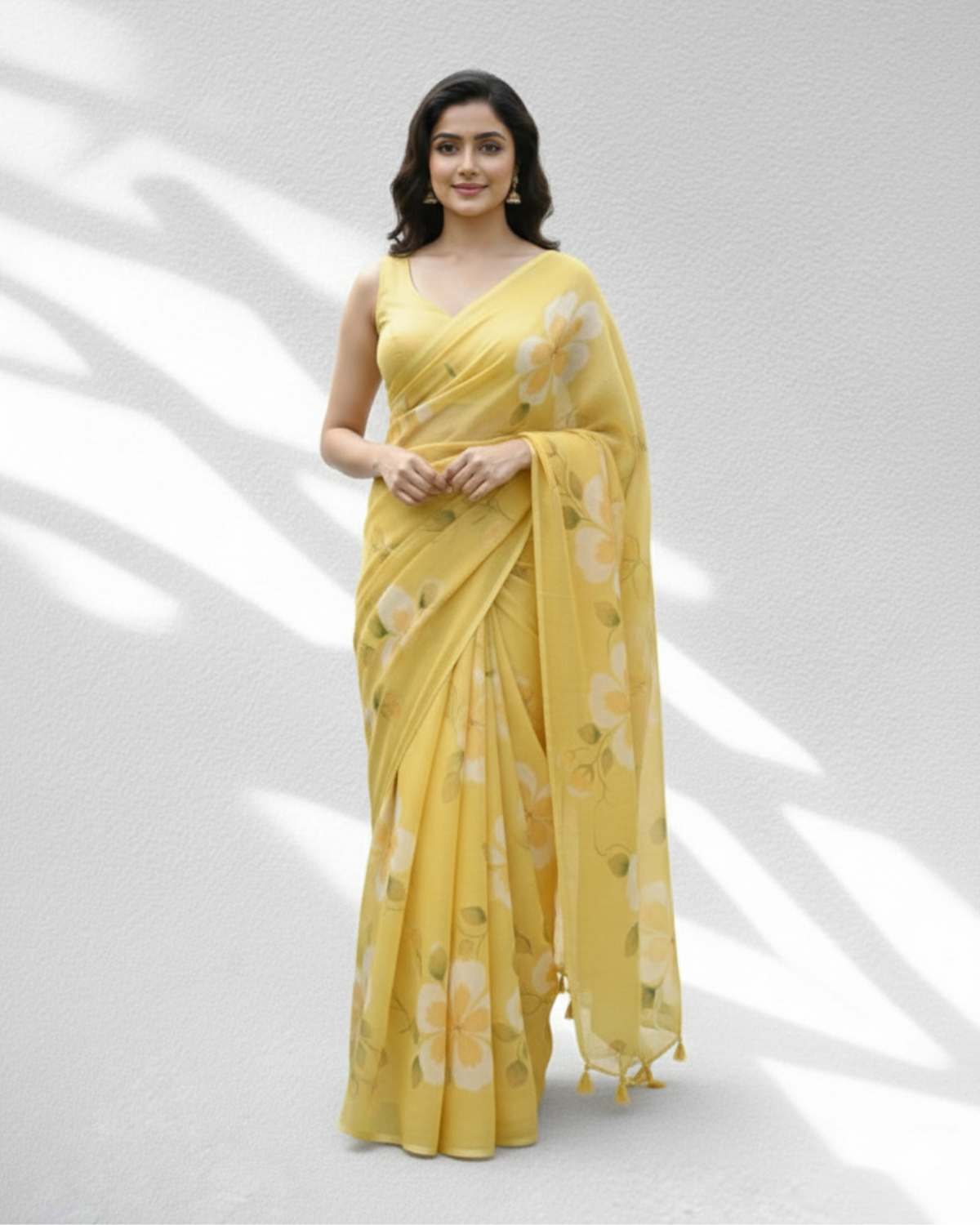 Pooja Linen Saree