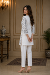 Priya White Printed Kurta Set