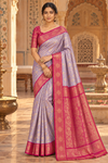 kaasi Purple Dharmavaram Saree