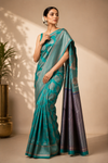 Diya Kanjivaram Seagreen Saree