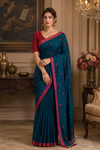Sana Blue Khadi Saree