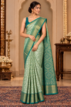 Harika Seagreen Dharmavaram Saree