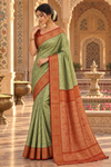 Bala Seagreen Dharmavaram Saree
