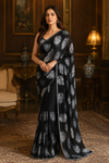 Geetha Black Chiffon Saree