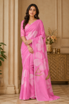 Priyanka Babypink Chiffon Saree