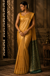 Mangi Kanjivaram Yellow Saree