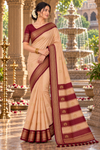 Sridevi Peach Kanjivaram Saree
