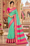 Disha Seagreen Kanjivaram Saree