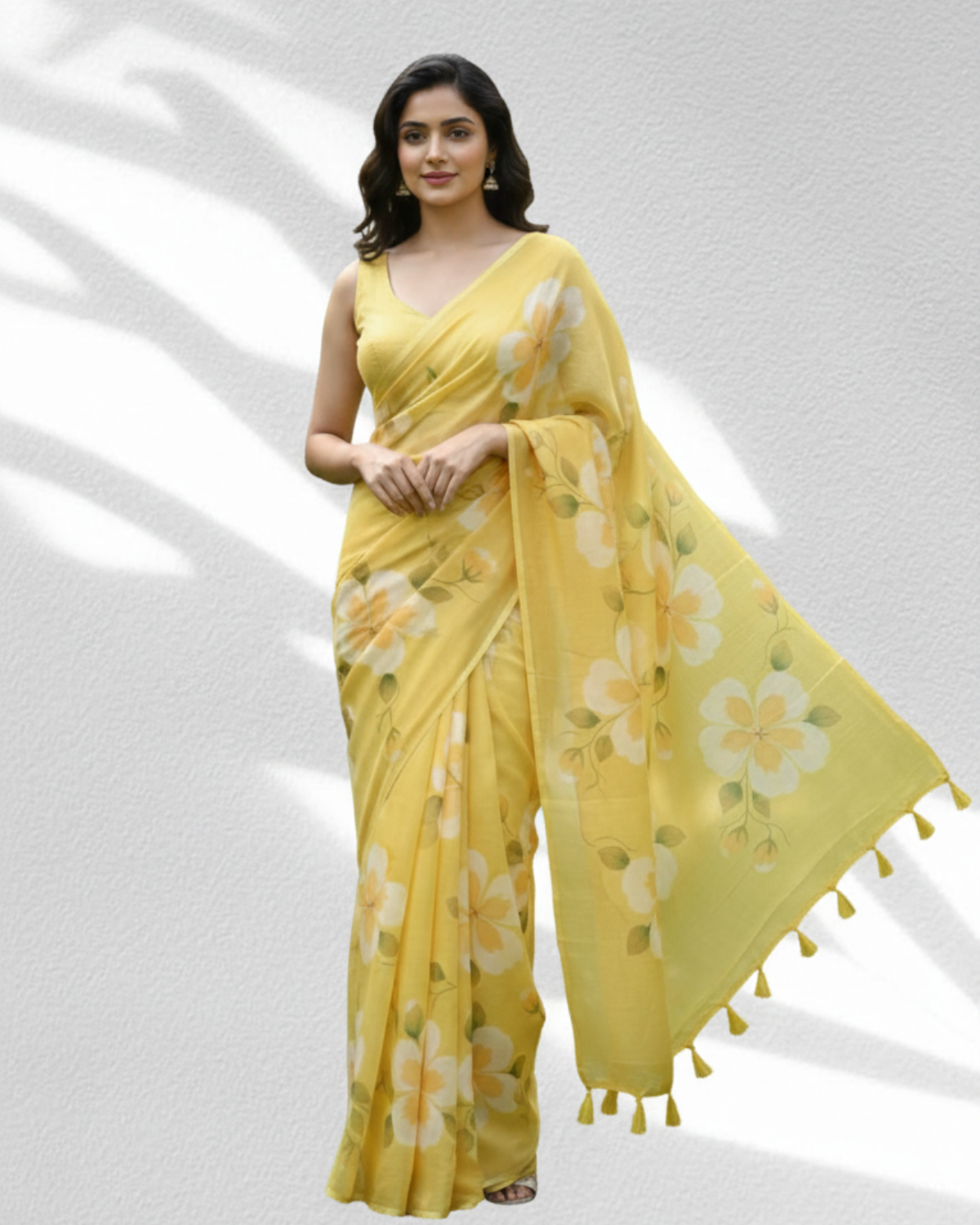 Pooja Linen Saree