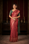 Megha Kanjivaram Red Saree