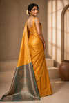 Aarti Kanjivaram Yellow Saree