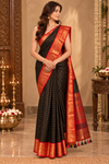 Puja Black Kanjivaram Saree