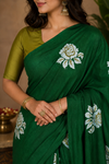 Janani Green Khadi Saree