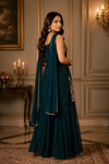 Liva Emerald Green Sharara Set
