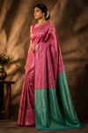Amani Kanjivaram Pink Saree