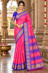 Aswini Pink Kanjivaram Saree