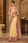 Priya Creampink Dharmavaram Saree
