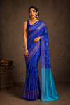 Prema Kanjivaram Blue Saree