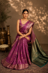 Urmila Kanjivaram Darkpink Saree