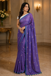 Ananya Purple Khadi Saree