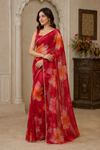 Saranya Pink Chiffon Saree