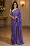 Ananya Purple Khadi Saree