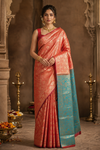 Esha Kanjivaram Red Saree