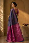 Nisha Kanjivaram Seagreen Saree
