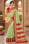 Desi Pistagreen Kanjivaram Saree
