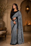 Sana Grey Khadi Saree