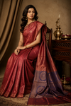 Prerana Kanjivaram Red Saree