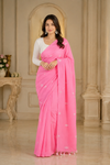 Sakhi Pink Khadi Saree