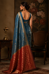 Oona Kanjivaram Skyblue Saree