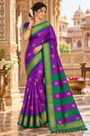Padmini Violet Kanjivaram Saree