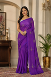 Smitha Violet Khadi Saree
