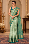 Harika Seagreen Dharmavaram Saree