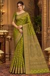 Sana Litegreen Kanjivaram Saree