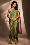 Swathi Kanjivaram Litegreen Saree