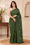 Smitha Green Khadi Saree